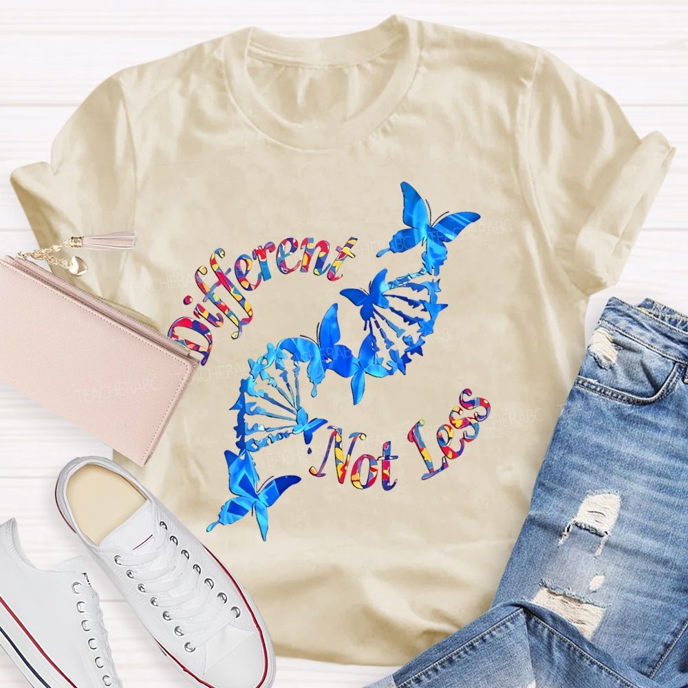 Different Not Less Pattern  Teacher T-shirt