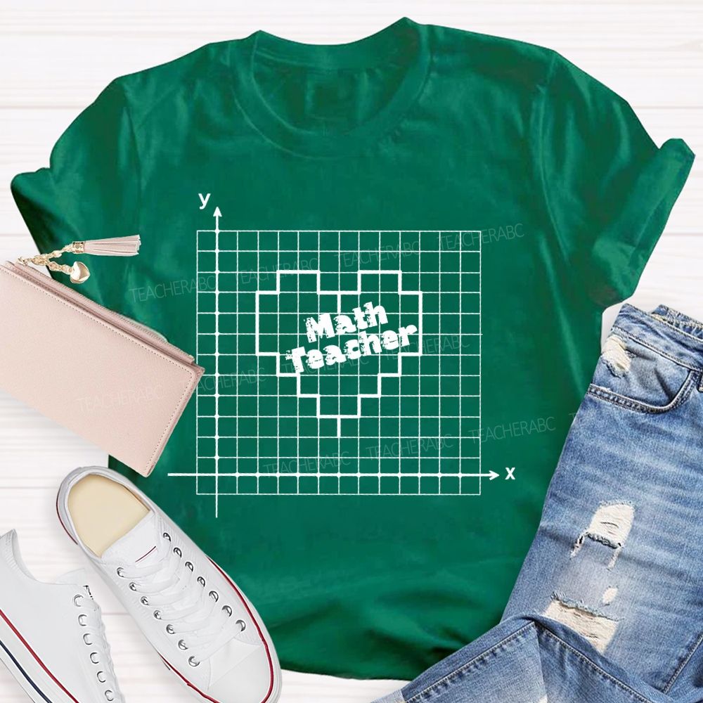 Mathematics Teacher Coordinates  Teacher T-shirt