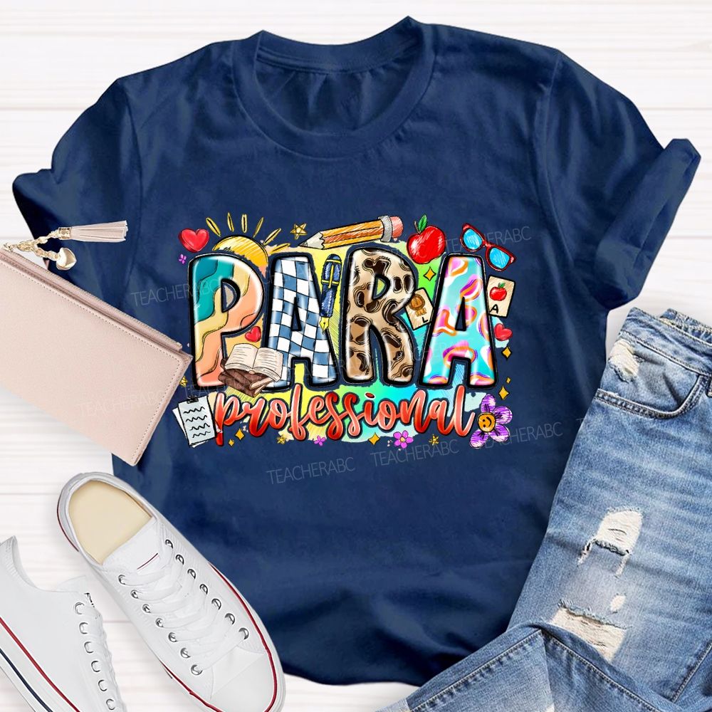 Para Professional Pattern  Teacher T-shirt