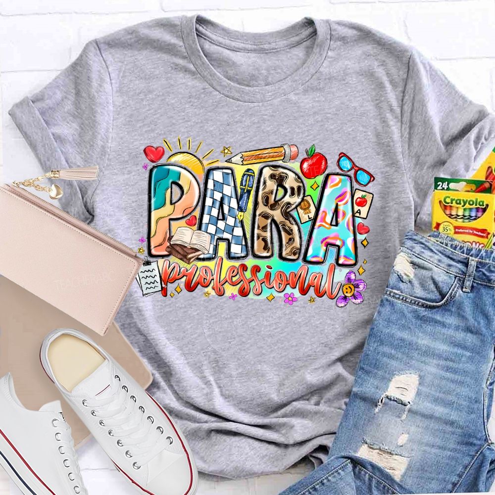 Para Professional Pattern  Teacher T-shirt