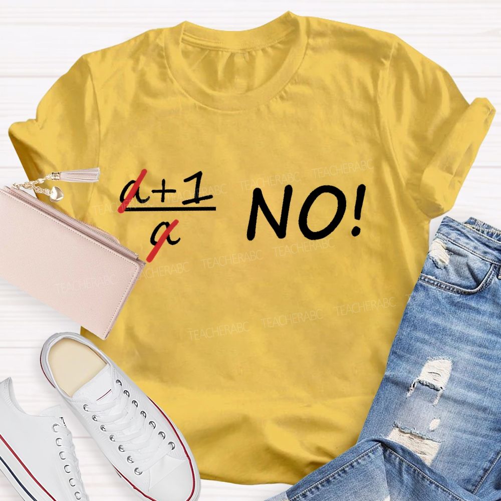 Mathematical Formula Letters  Teacher T-shirt