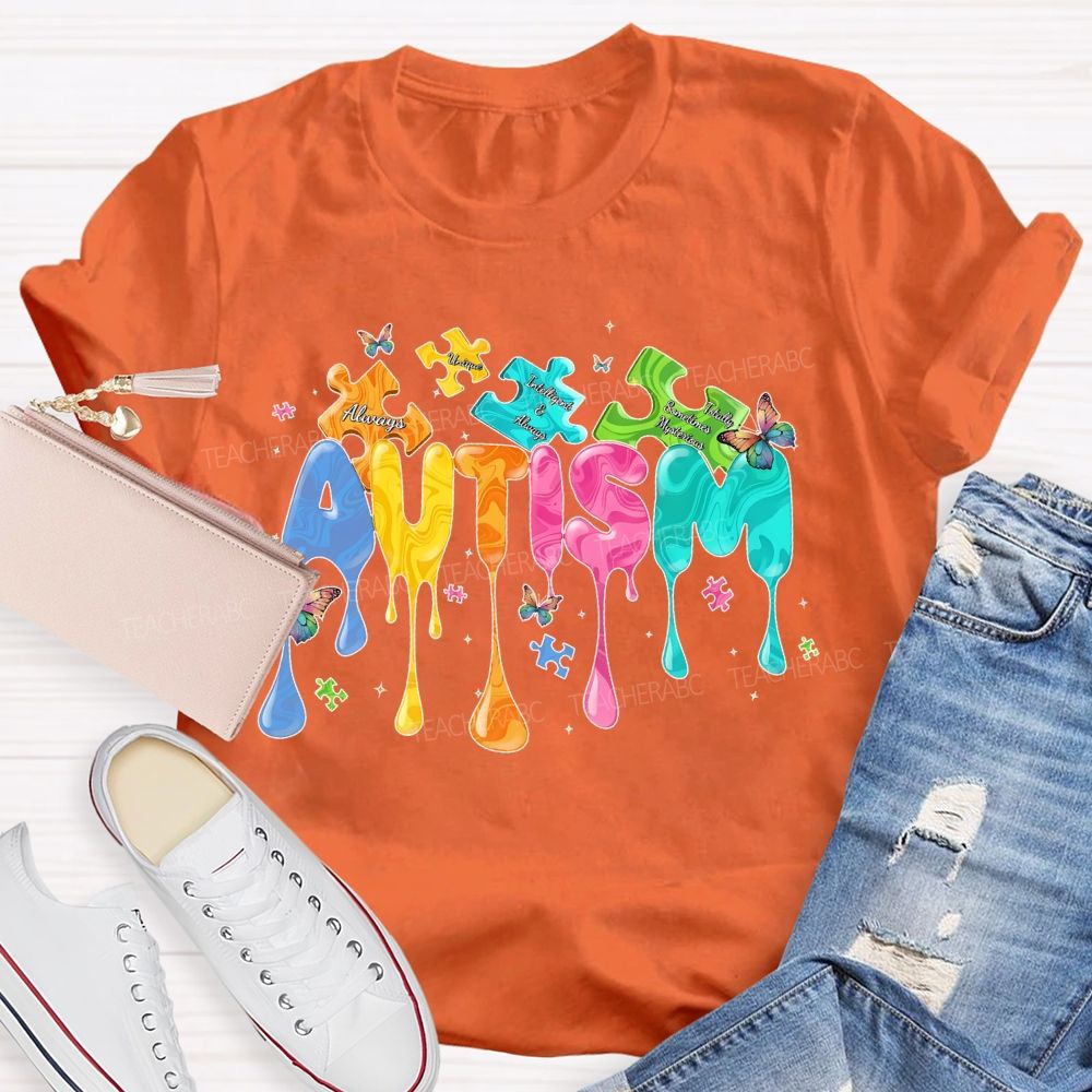 Autism Doodle Letters  Teacher T-shirt