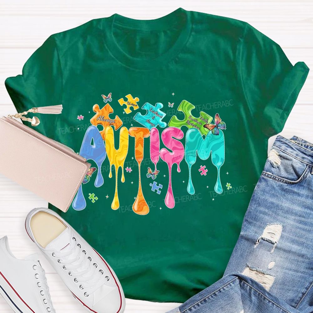 Autism Doodle Letters  Teacher T-shirt