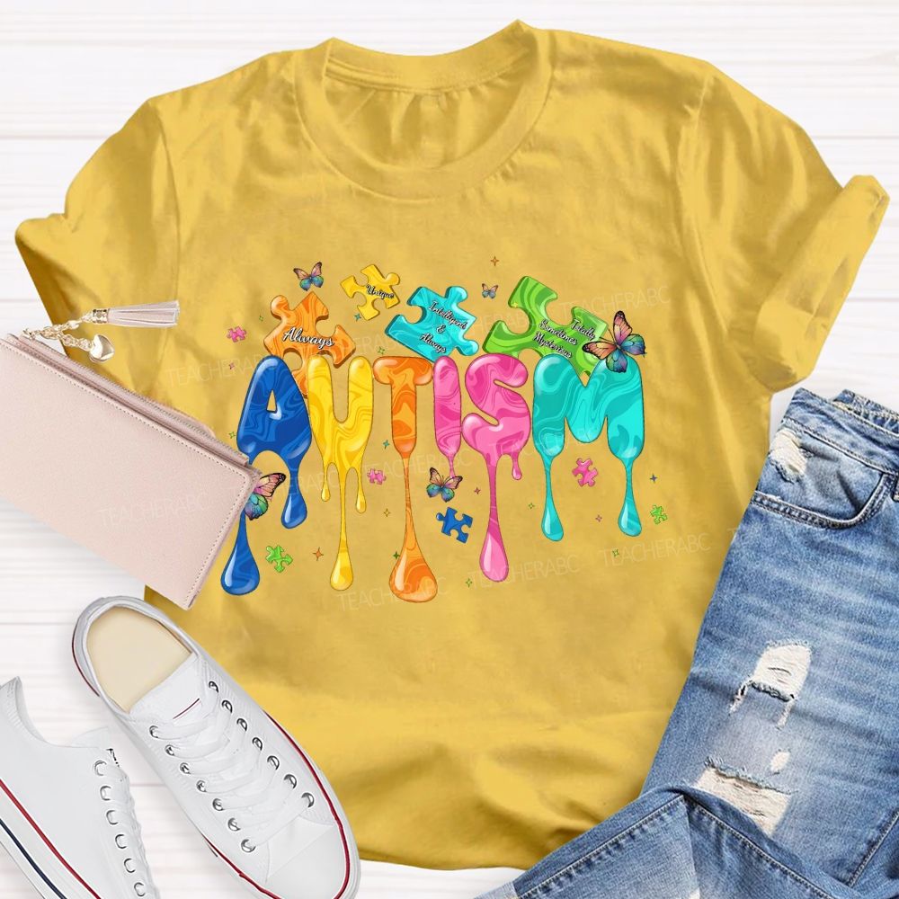 Autism Doodle Letters  Teacher T-shirt