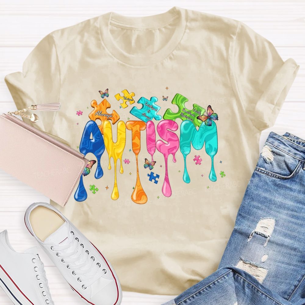 Autism Doodle Letters  Teacher T-shirt