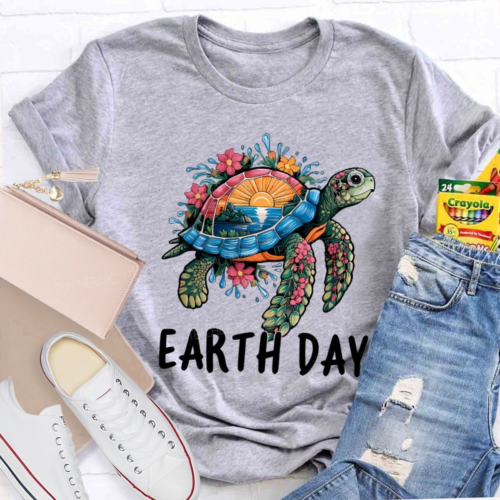 Earth Day Protect Marine Life Teacher T-shirt