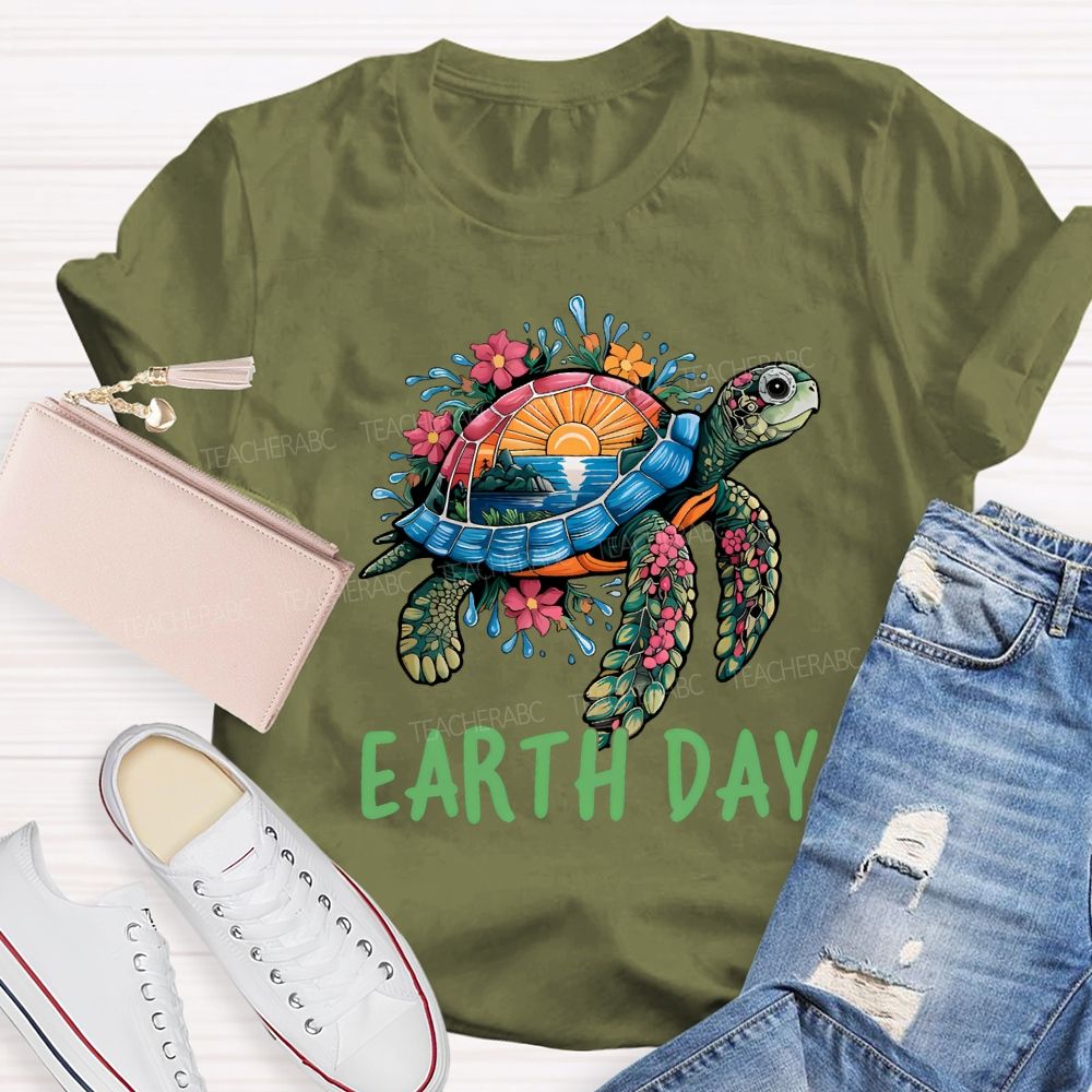 Earth Day Protect Marine Life Teacher T-shirt