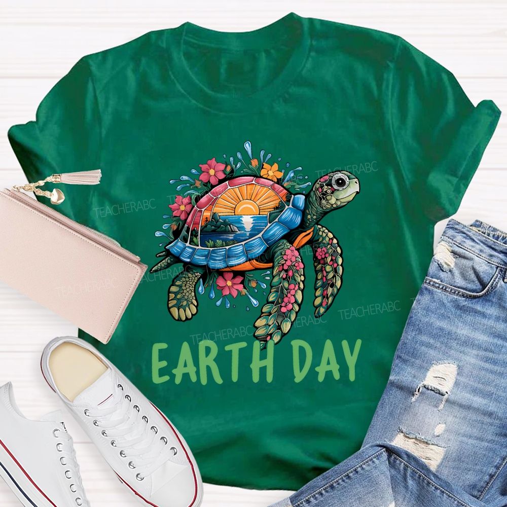 Earth Day Protect Marine Life Teacher T-shirt