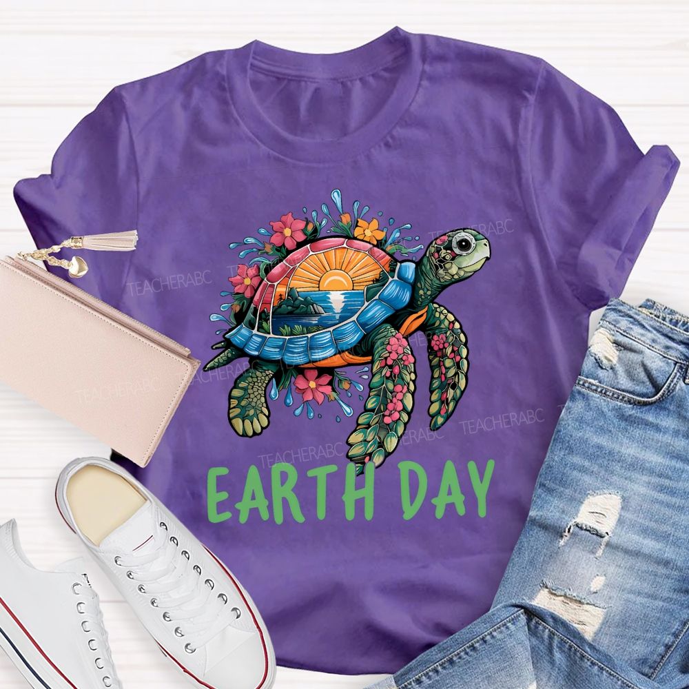 Earth Day Protect Marine Life Teacher T-shirt