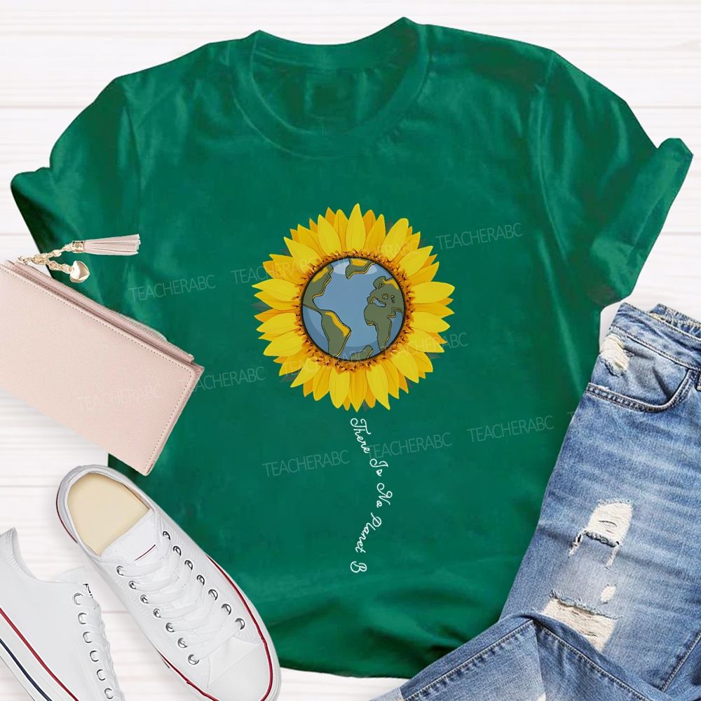 There Is No Planet B Sunflower Print T-shirt