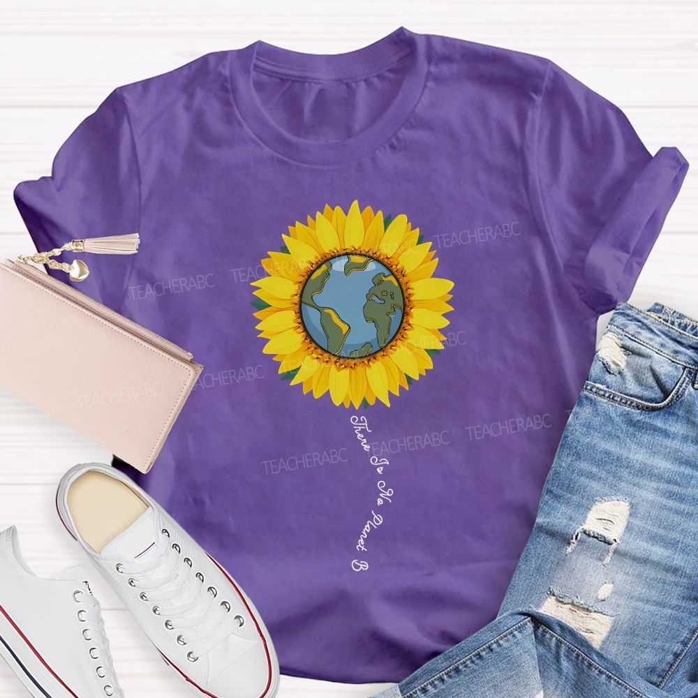 There Is No Planet B Sunflower Print T-shirt