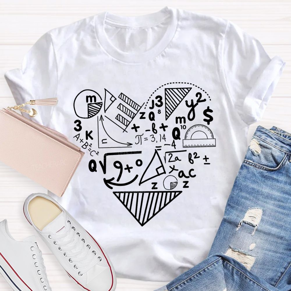 Listing Out The Formulas Makes Solving Problems Easier Teacher T-shirt