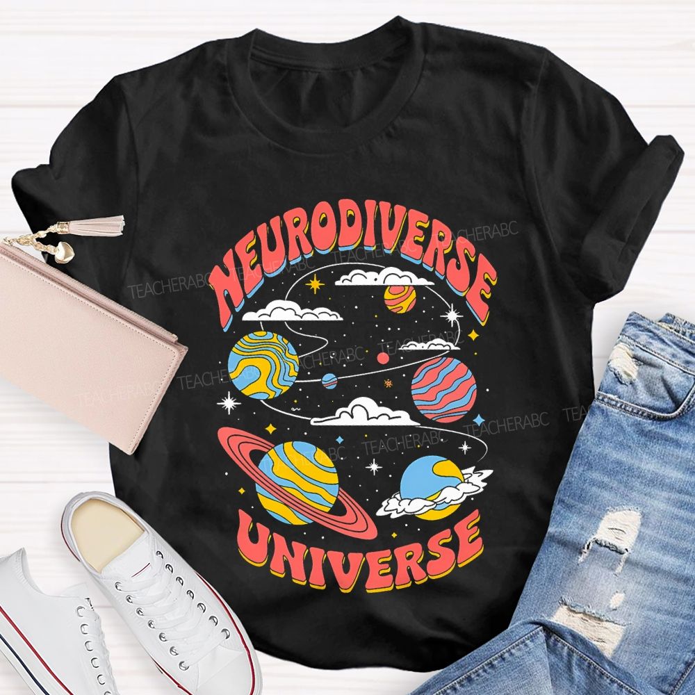 Neurodiverse Universe Special Education Teacher T-shirt