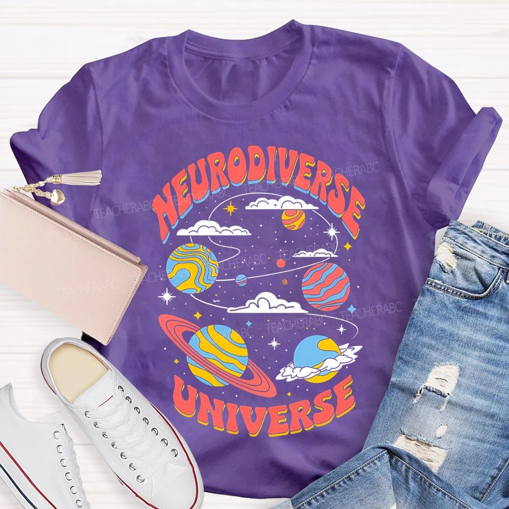 Neurodiverse Universe Special Education Teacher T-shirt