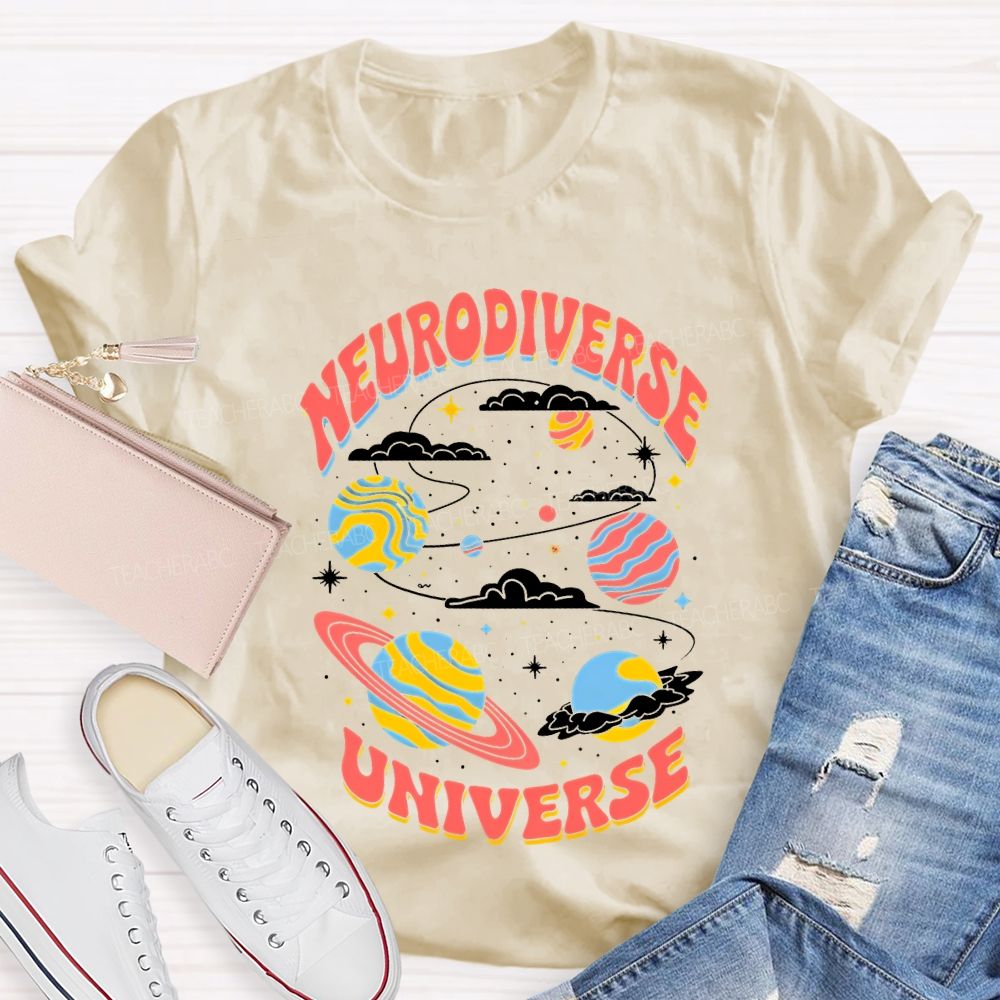 Neurodiverse Universe Special Education Teacher T-shirt