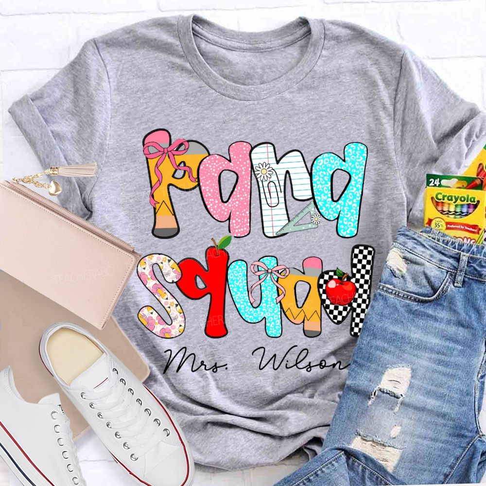 Personalized Name Para Squad Colored Fonts T-shirt