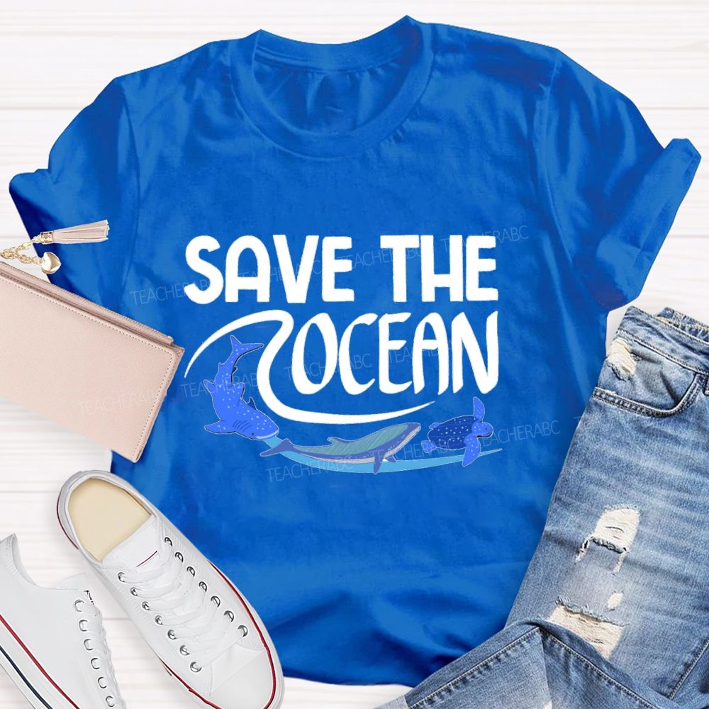 Save The Ocean Sea Life Earth Day T-Shirt