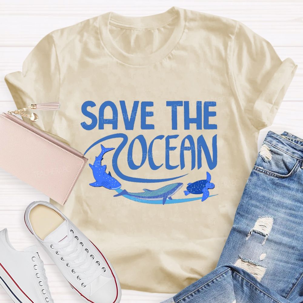 Save The Ocean Sea Life Earth Day T-Shirt
