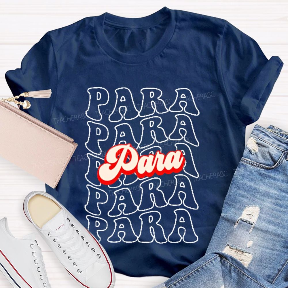 Para Letters Graphics  Teacher T-shirt