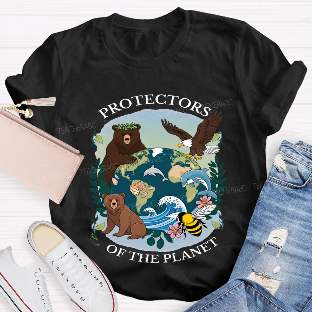 Protectors Of The Planet Teacher T-shirt