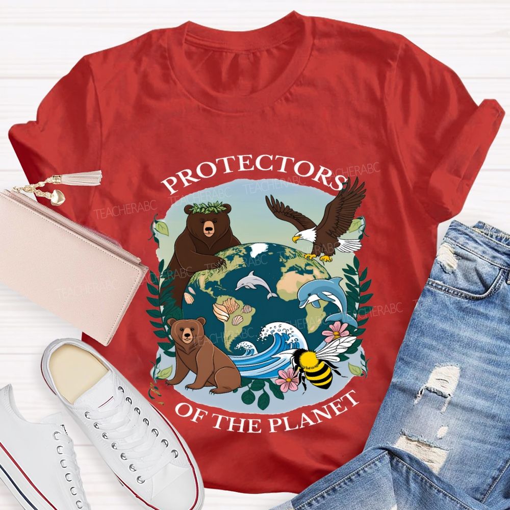 Protectors Of The Planet Teacher T-shirt