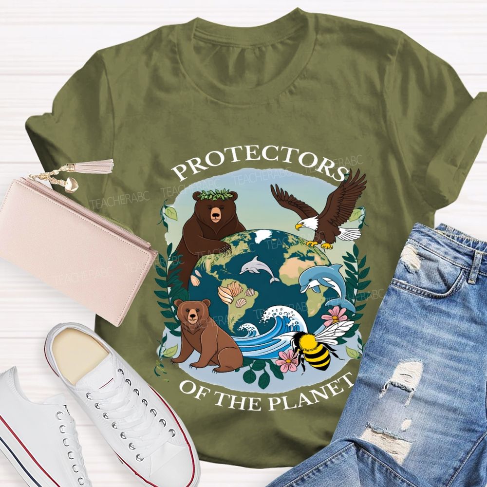 Protectors Of The Planet Teacher T-shirt
