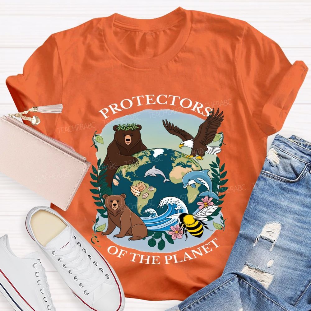 Protectors Of The Planet Teacher T-shirt