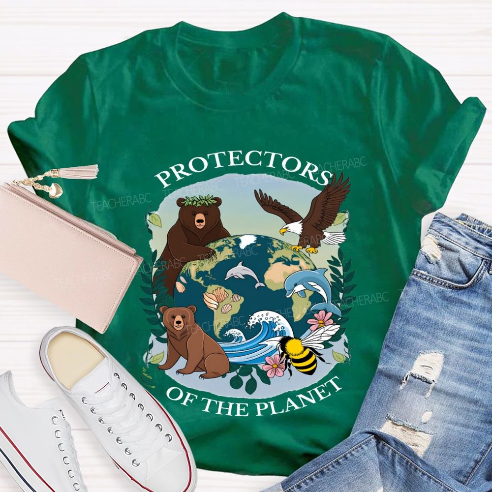 Protectors Of The Planet Teacher T-shirt