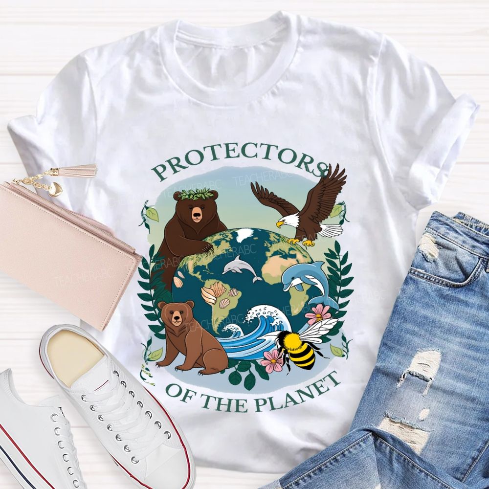 Protectors Of The Planet Teacher T-shirt