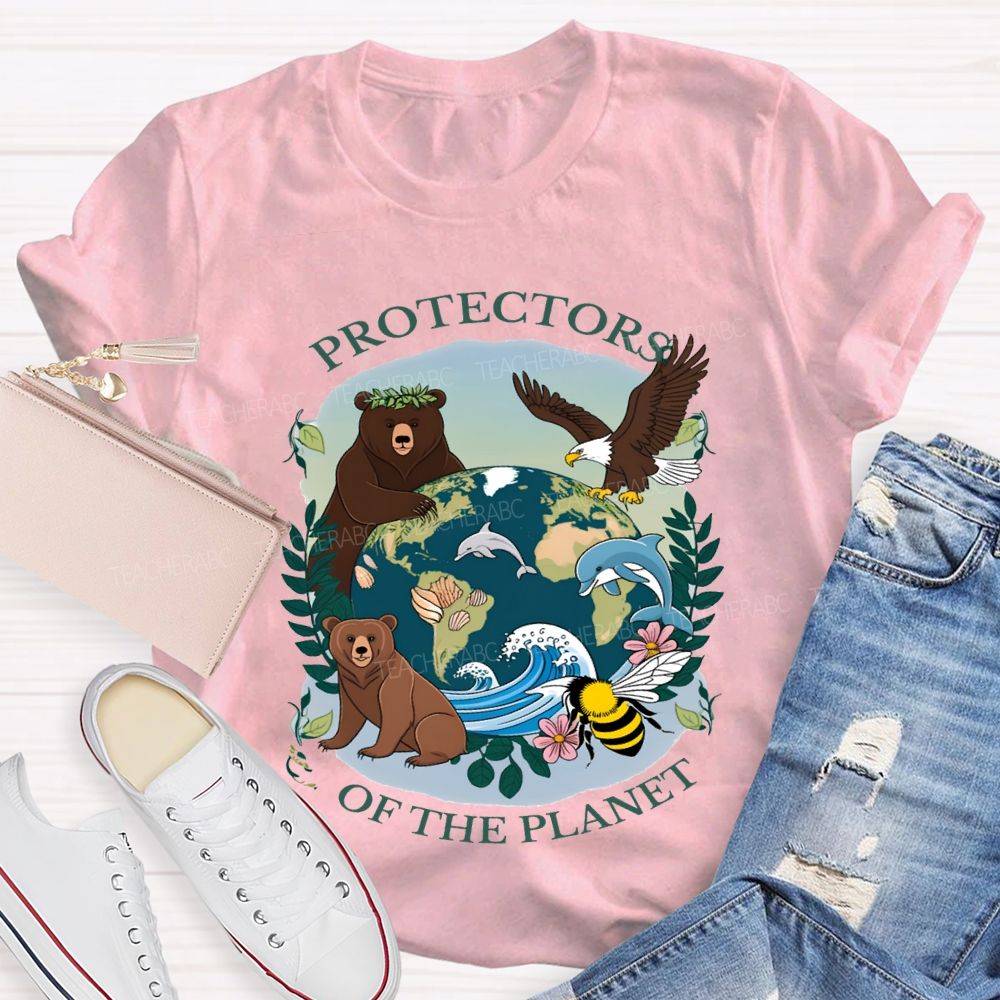 Protectors Of The Planet Teacher T-shirt