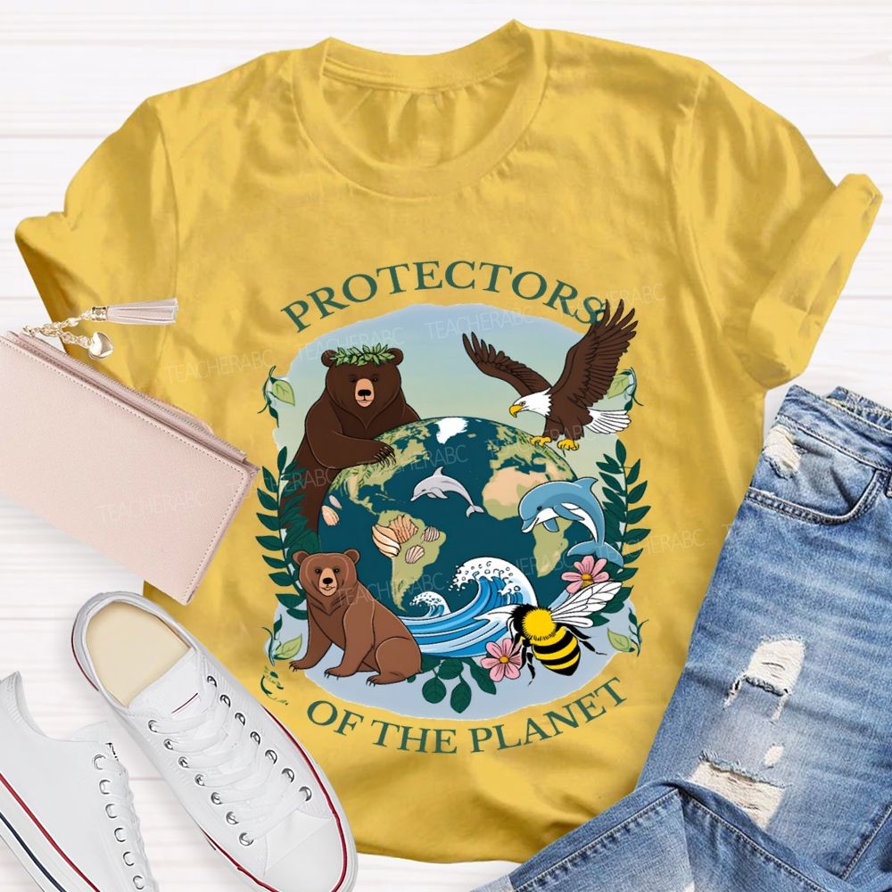 Protectors Of The Planet Teacher T-shirt