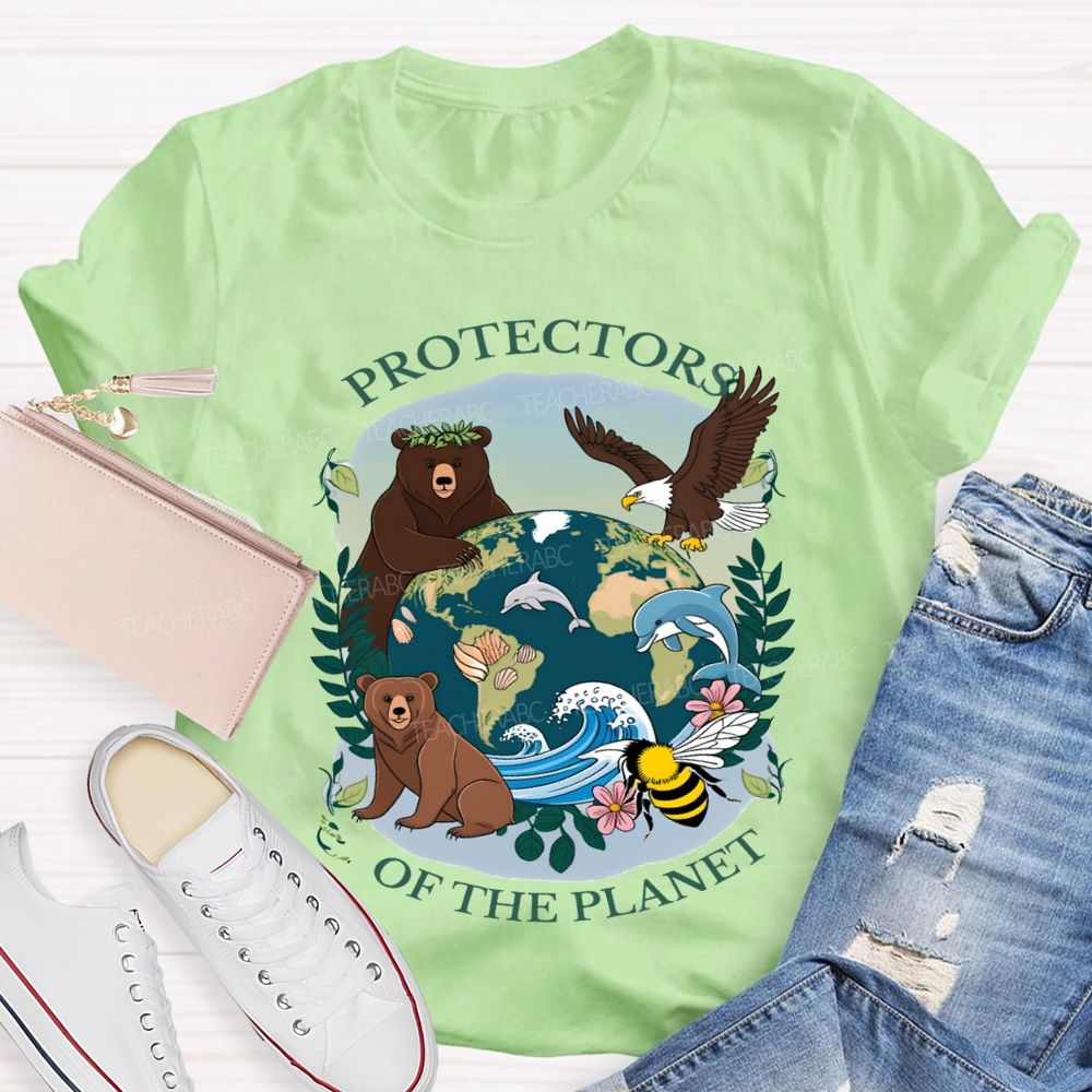 Protectors Of The Planet Teacher T-shirt