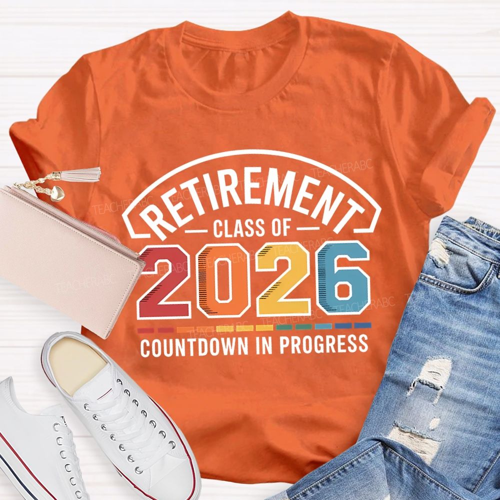 Retirement Class Of Countdown In Problems Teacher T-shirt