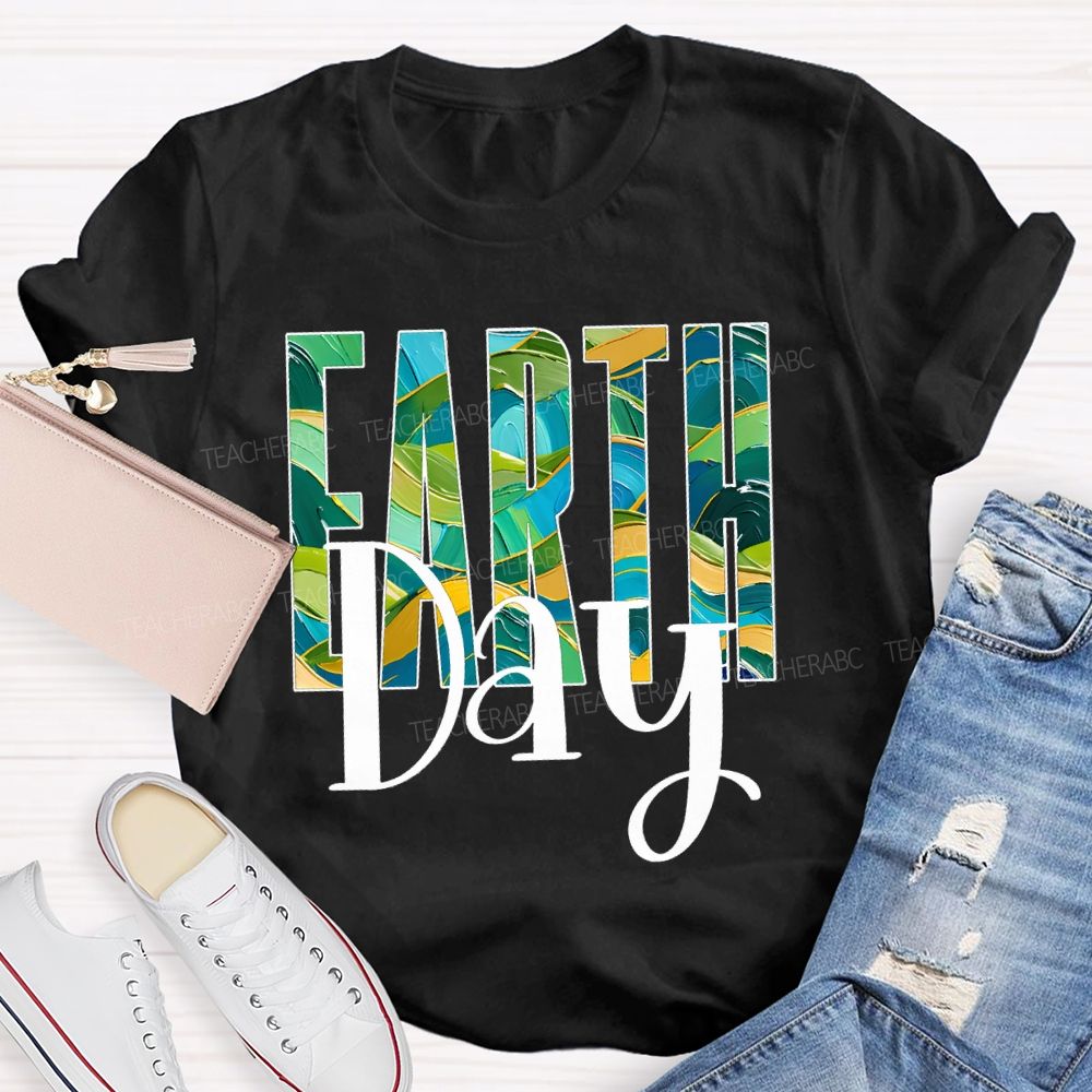 Earth Day Save The Earth Teacher T-shirt
