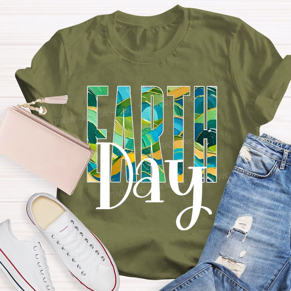 Earth Day Save The Earth Teacher T-shirt