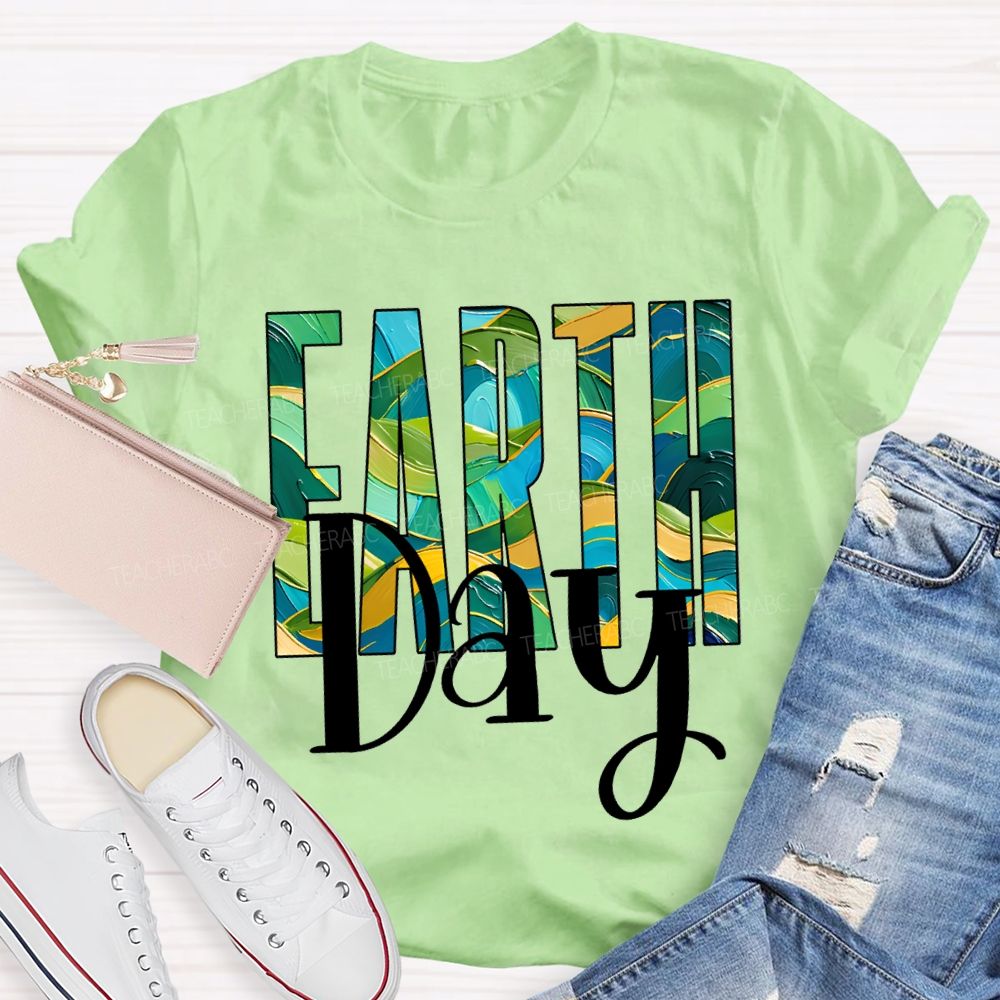 Earth Day Save The Earth Teacher T-shirt