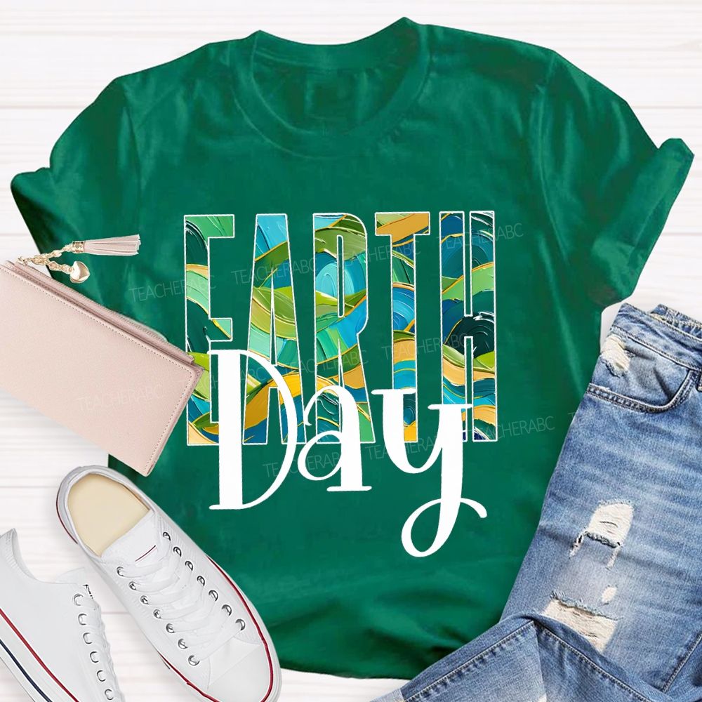 Earth Day Save The Earth Teacher T-shirt
