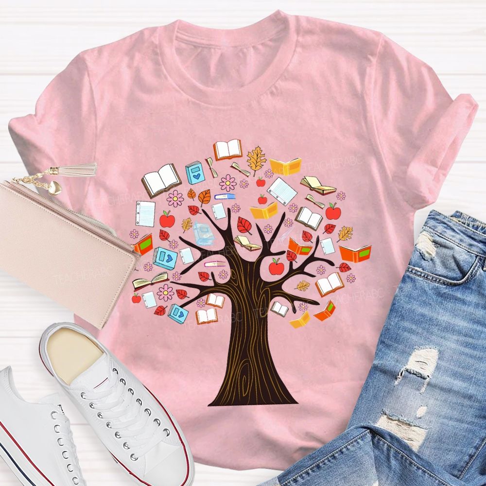 The Tree Was Covered With Books T-shirt