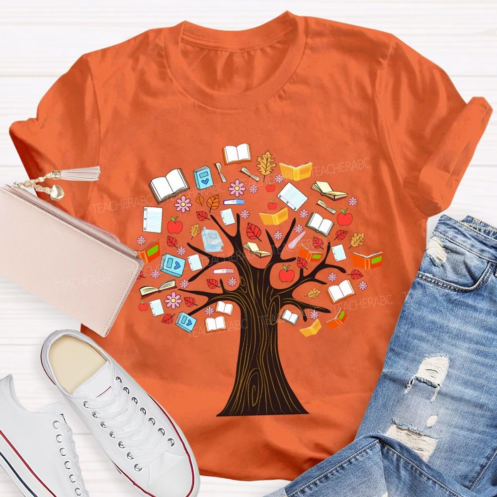 The Tree Was Covered With Books T-shirt