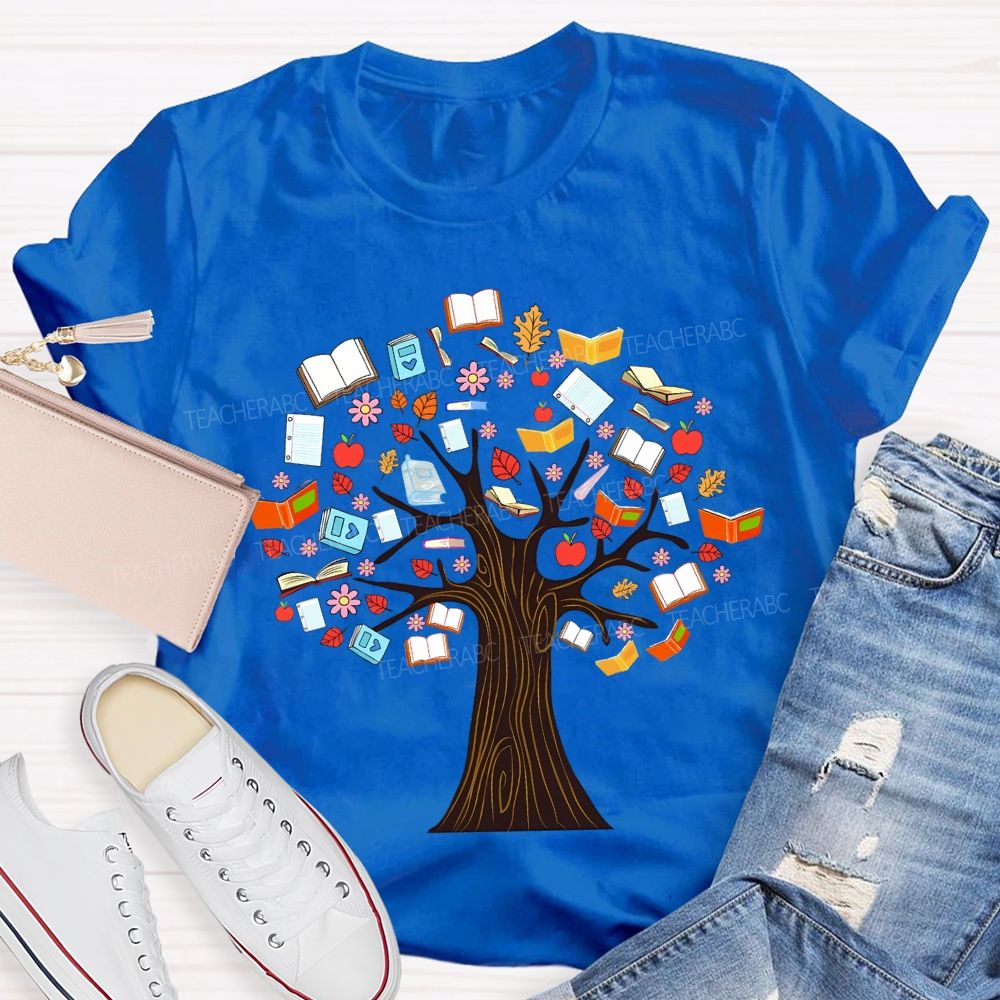 The Tree Was Covered With Books T-shirt