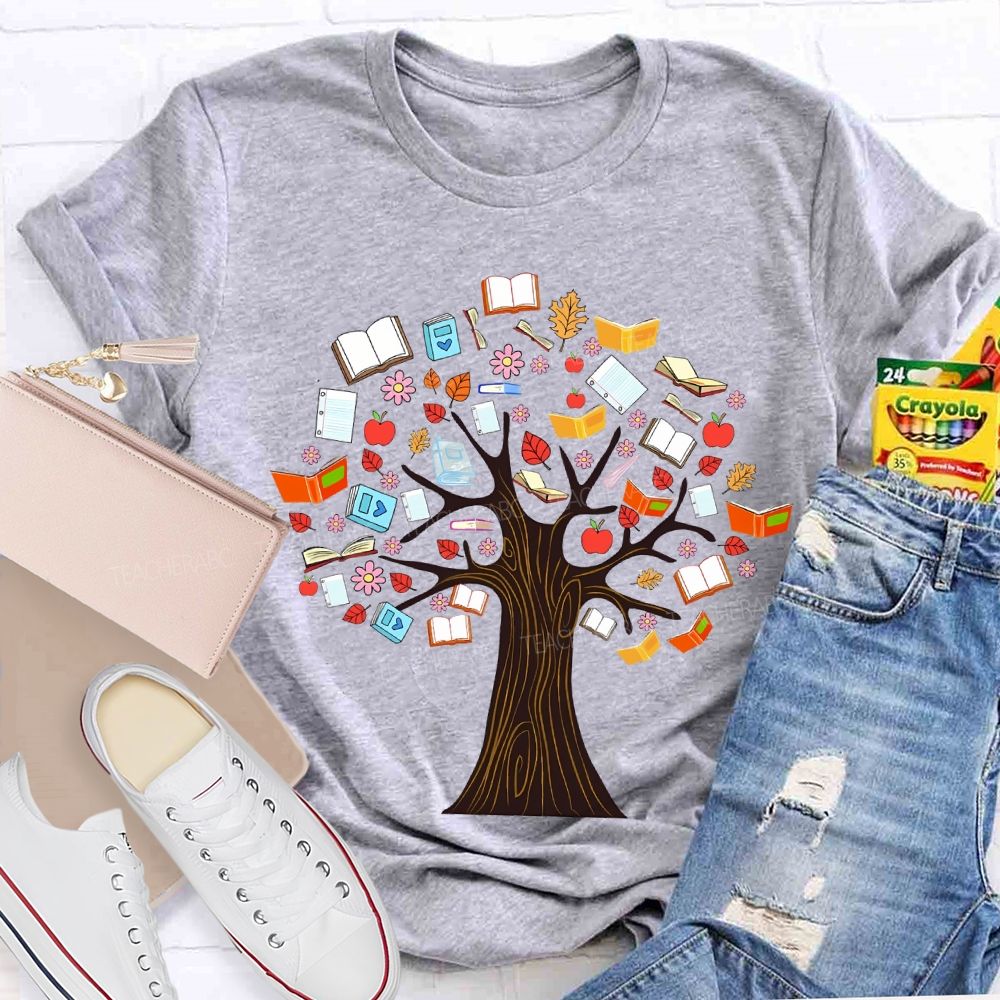 The Tree Was Covered With Books T-shirt