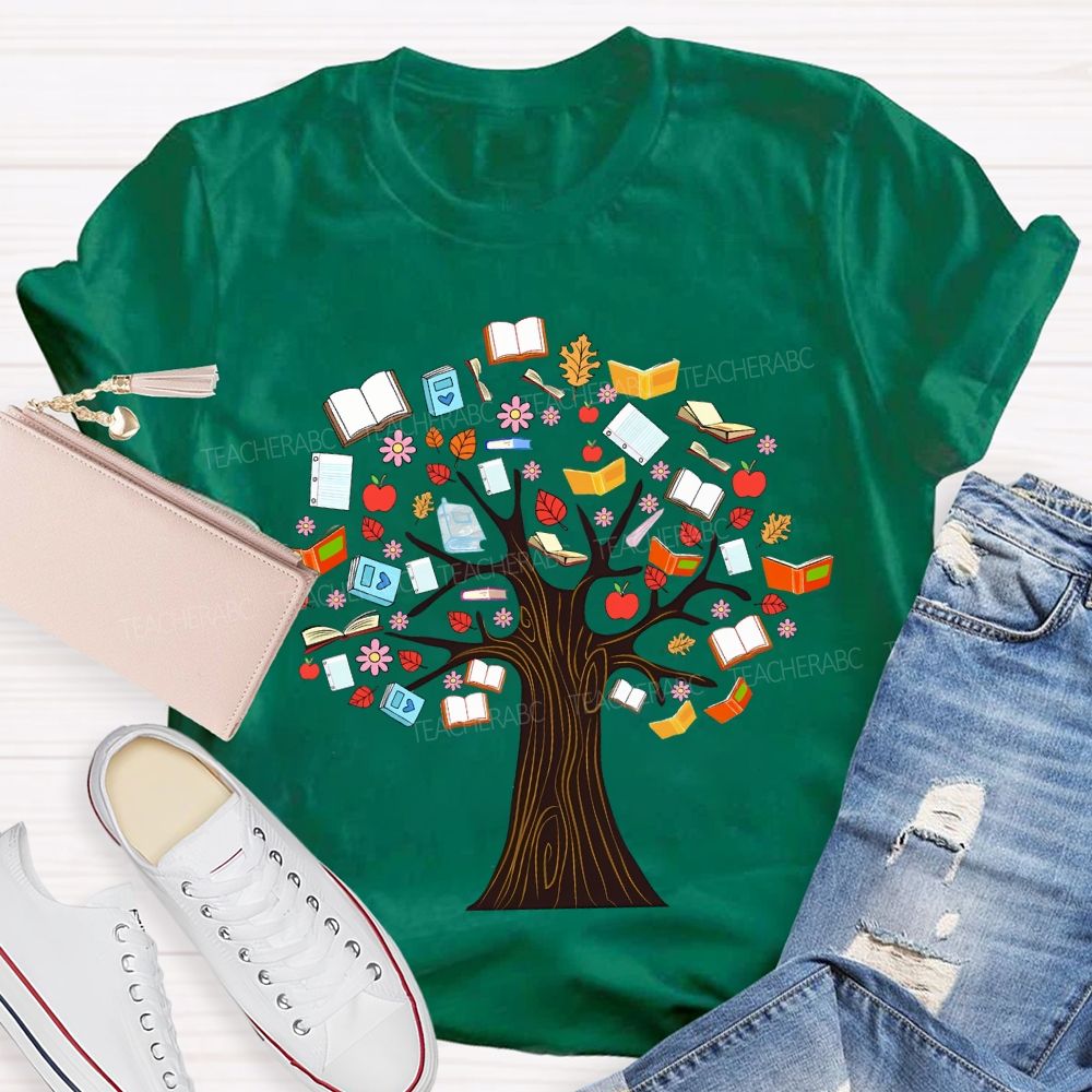 The Tree Was Covered With Books T-shirt