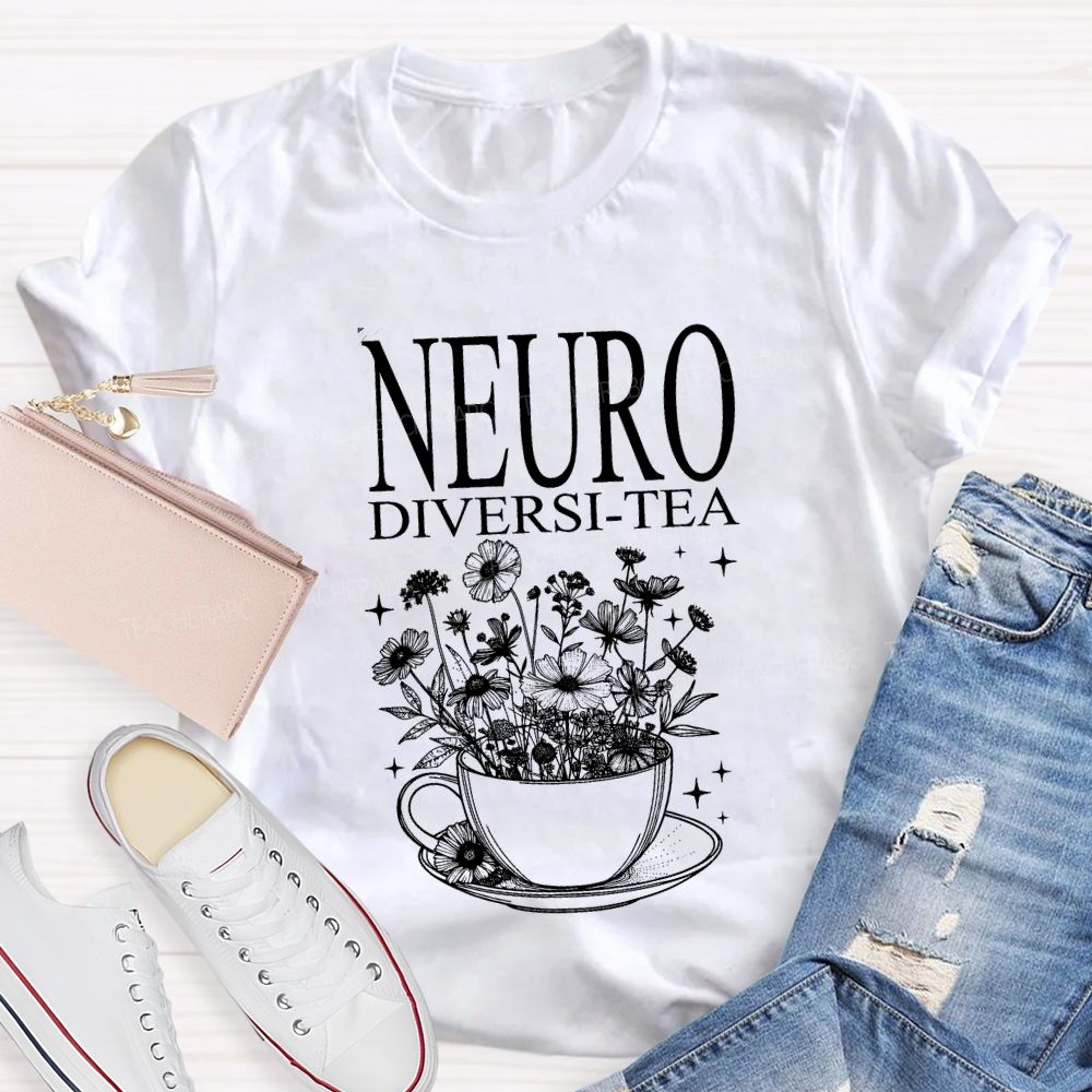 Neurodiverse Tea Special Education Teacher T-shirt