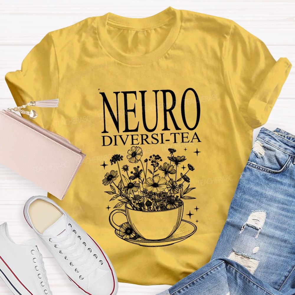 Neurodiverse Tea Special Education Teacher T-shirt