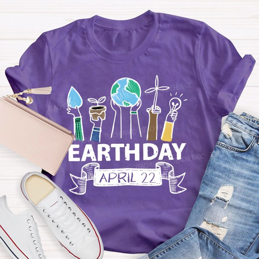 Earth Day  April 22  Graphics Teacher T-shirt