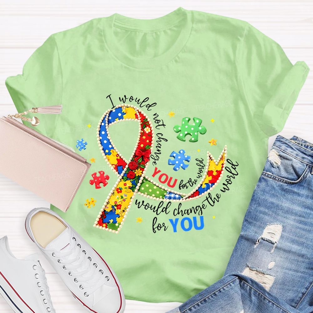 I Would Not Change The World For You Teacher T-shirt