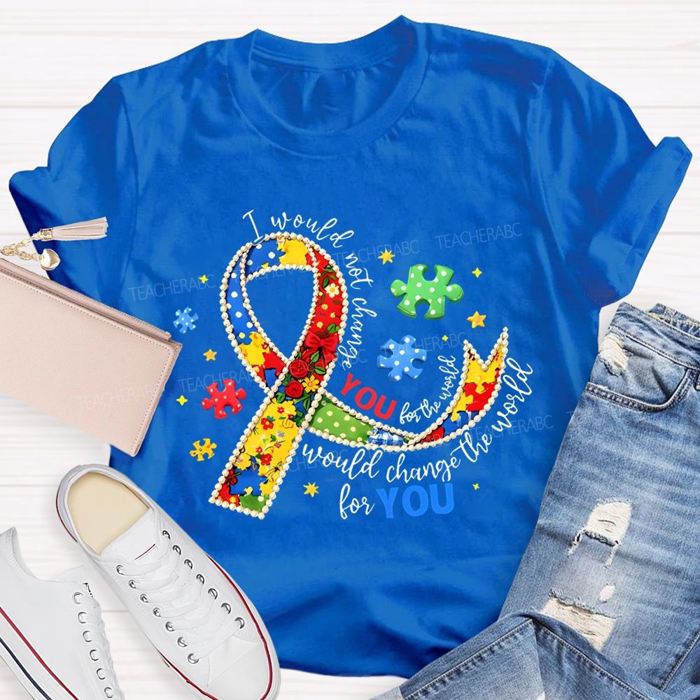 I Would Not Change The World For You Teacher T-shirt