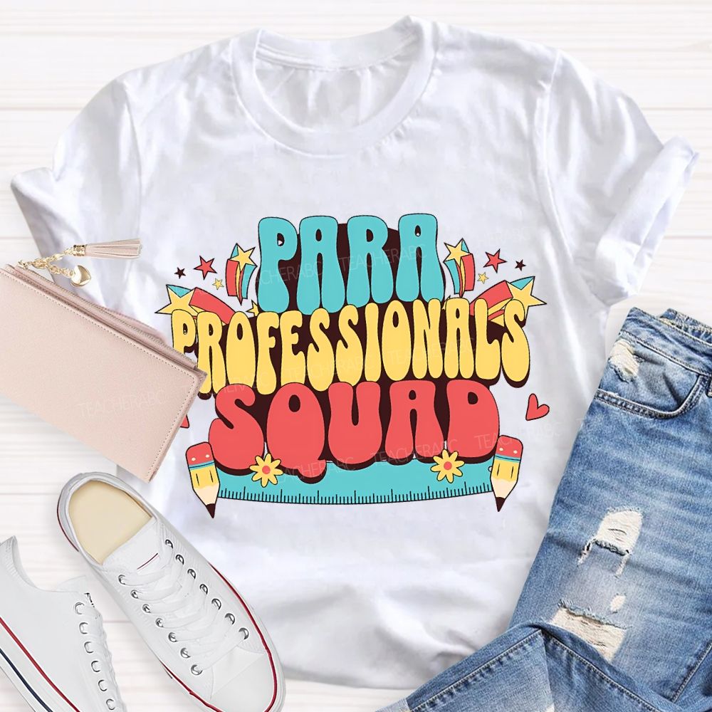 Para Professional Squad Printed Rulers And Pencils T-shirt
