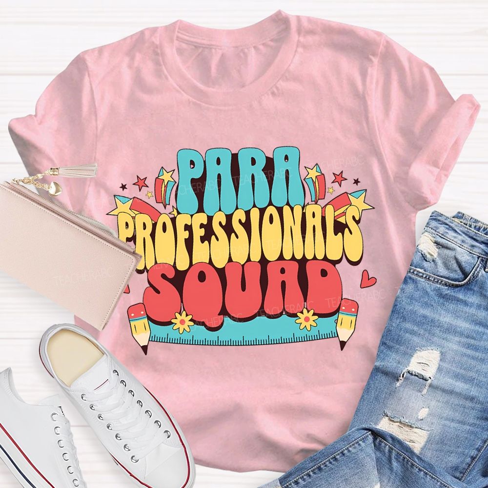 Para Professional Squad Printed Rulers And Pencils T-shirt
