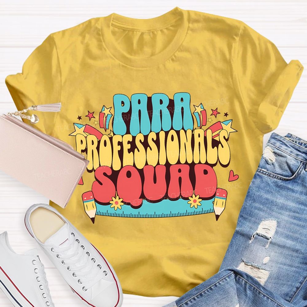 Para Professional Squad Printed Rulers And Pencils T-shirt